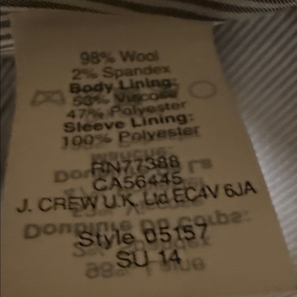 J. Crew Black and White Striped Garment - Picture 7 of 7